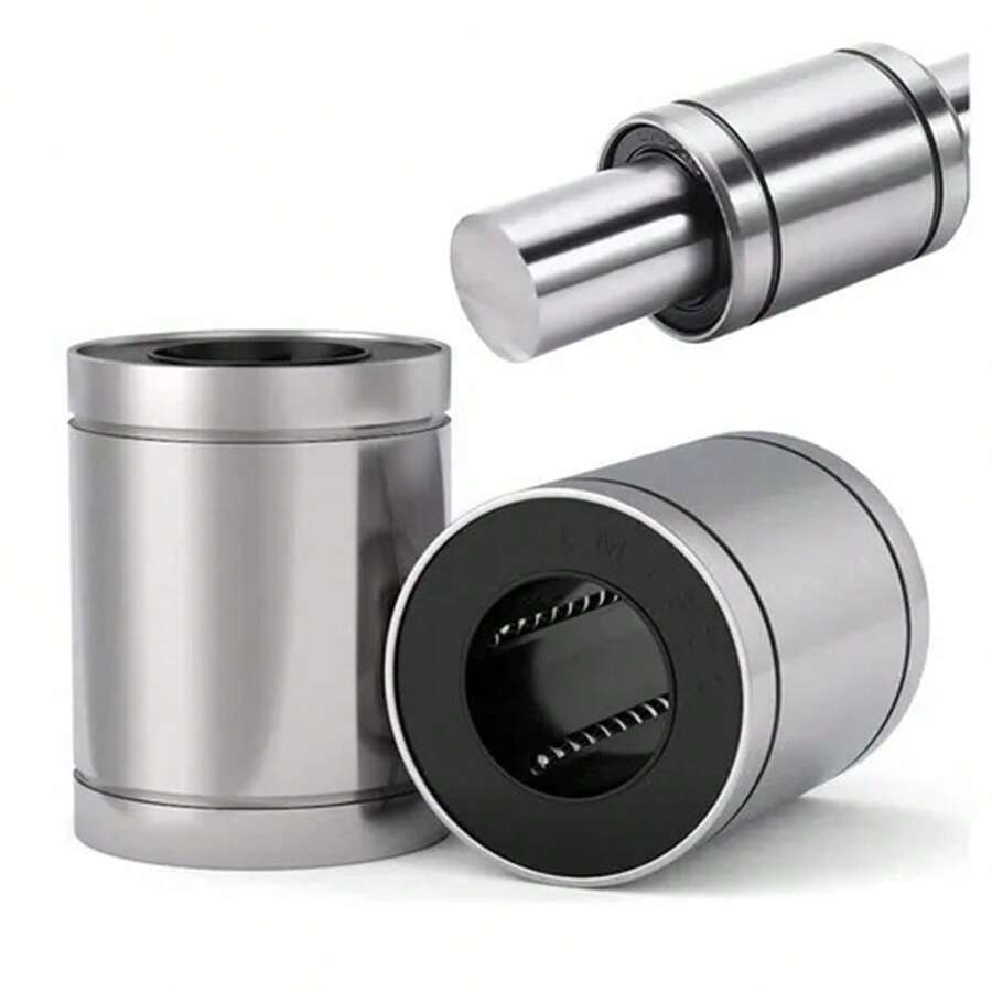 2 piezas de rodamientos de movimiento lineal de 1 pulgada LM16UU, ampliamente utilizados en diversas maquinarias como la industria, electrodomésticos, movimiento lineal, maquinaria de construcción, equipos de automatización, piezas de automóviles, etc. - Plateado - Ver 1