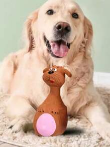 乳胶狗玩具 宠物乳胶发声玩具 - 大象/奶牛造型，橡胶材质，互动式狗狗咀嚼玩具，非常适合玩耍和缓解狗狗出牙期不适，室内外皆宜，让小狗快乐玩耍的宠物玩具 - 彩色 - 查看 8