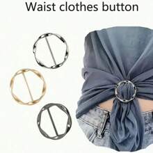 2/3/4/5/6/8 件 T 恤夹环套装 - 衬衫、围巾和帽子的时尚配饰，腰带服装配饰 - 多功能时尚配饰服装围巾优雅连衣裙角扣环