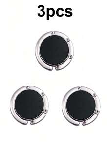 1 pieza Gancho plegable para escritorio, gancho portátil de material metálico, colgador para escritorio de oficina, gancho para mochila de estudiante