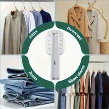 Mini Portable Folding Steam Iron, USB Powered New Clothes Steamer, Heats Up Fast, Handheld, Quickly Removes Wrinkles, Compact Handheld Steam Iron For Travel, College Dorms, Back To School, Apartments, Home Office - 白色 - 查看 7