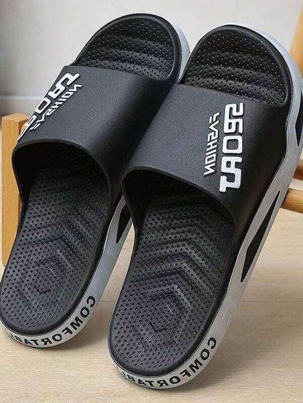 Modische und bedruckte Herren Pantoffeln, multifunktionale rutschfeste Lässig Sandalen, geeignet für Innen- und Außenbereiche wie Badezimmer und Strand, ideale Geschenkwahl für die 11. Jahreszeit, Duschschuhe