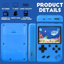 Mini consola portátil clásica Game Boy de 500 en 1 Retro Arcade Game Box reproductor de juegos portátil,Blanco - Blanco - Ver 6