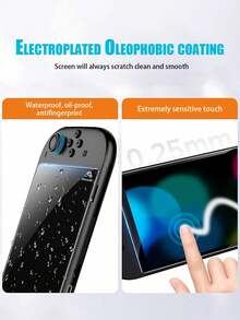 [1pc] Screen Protector, Compatible With Switch 2, 0.3mm Thick/Bubble-Free/Ultra-Clear/9H Hardness/Scratch-Resistant/Shatter-Proof/Fingerprint-Proof (Transparent), Compatible With Switch/Switch Lite/Switch OLED/Switch 2