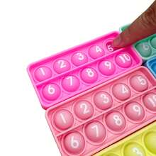 6 Peças Brinquedos de Bolha de Quadro Decimal, Manipulativo de Contagem para Ensino Fundamental, Brinquedo Educativo de Aprendizagem de Matemática, Presentes de Halloween, Natal e Aniversário para Crianças a Partir de 3 Anos