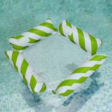 1 件充气泳池浮床，夏季泳池和海滩派对配件，度假和池畔放松的完美礼物，海滩必需品