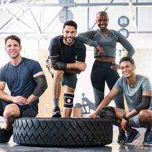 POWERLIX Elbow Brace Compression Support (Pair) - Beige - View 5