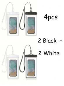 Custodia impermeabile universale per telefono, borsa impermeabile per telefono cellulare, sacchetto impermeabile per telefono, borsa impermeabile per telefono, compatibile con e adatta a tutti i modelli di telefoni cellulari, per nuoto, rafting, immersioni, fotografia subacquea, spiaggia, viaggi, vacanze, piscina, sport all'aperto.