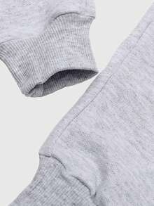 Men's Plain  Sweatshirt And Pants Set, Various Colors, No Print - Màu Xám nhạt - Xem 7