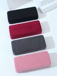 1 Stück rechteckige Brillenetui aus Samt, praktisch und stylisch für Damen und Herren