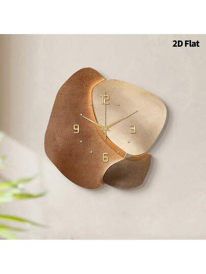 2D Flat 1pc Moderne Minimalist Home ation Wand Clock, Ultra Quiet Quartz Movement, No Ticking Sound, Painting Klok Living Room, Bedroom Office, able Horloge Room
