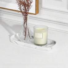 1 件梳妆台托盘 - 硅胶椭圆形浴室台面托盘，大理石纹理设计，非常适合皂液器、香水、珠宝和洗漱用品、浴室整理和储存、珠宝展示、香水和珠宝、时尚浴室托盘配件、浴室装饰和配件、浴室托盘