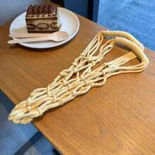 1PC Water Cup Net Bag, Hand-Woven Portable Handbag, Milk Tea And Coffee Cup, Water Cup Cover, Travel Cup Cover - Multicolor - View 13