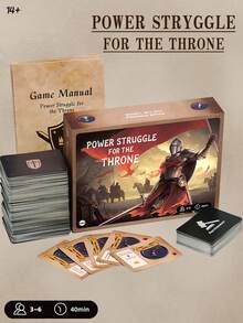 Power Struggler For The Throne – Strategic Card Game For Teens And Adults, 3-6 Players, 40-Minute Playtime, Perfect For Game Night, Competitive Royal Battle Party Game