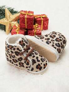 1 Paar Kinder Thermisch gefütterte, bequeme und atmungsaktive Lässig Knöchelstiefel für Innen und Außen, geeignet für den Winter