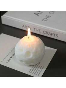 1PC Moon Aromatherapy Candle High-End Creative Ornaments Souvenirs Ball-Shaped Scented Candle Aromatherapy Gift Box Halloween,Spooky,Autumn,Festival,Holiday ,Winter,Holiday,Festival,Room Decor,Gifts Birthday Graduation - Black - View 11