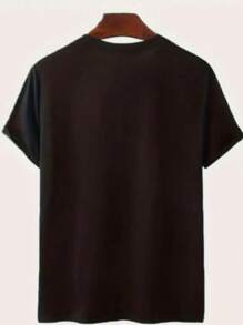 Men's Round Neck Monkey Print T-Shirt, Men's Fashion Monkey Print, Casual Short Sleeve T-Shirt, Promotion Men's Blouse, Comfort For All Seasons