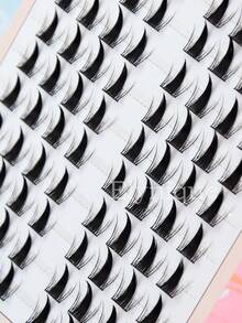 Elynique 80pcs Fluffy Lash Clusters False Eyelashes Natural Soft Manga False Eyelash C Curly Easy To Wear And Paste Enlarged Eyes Lifting Eye Tail Makeup Essential False Eyelash Lash Clusters, Eyelash Clusters, Individual Eyelashes, Lashes, Fake Lashes