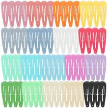 50pcs Random Color Candy Cute Girl Hair Clips Bangs Hairpins