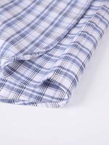Luxury Wingtip Collar Dress Shirt For Groom, Stretch Comfort Fit, Wrinkle-Free & Breathable Fabric, Self-Tie Bow Tie, Black Tie Wedding & Gala Essentials - Màu xanh nhạt và trắng - Xem 6