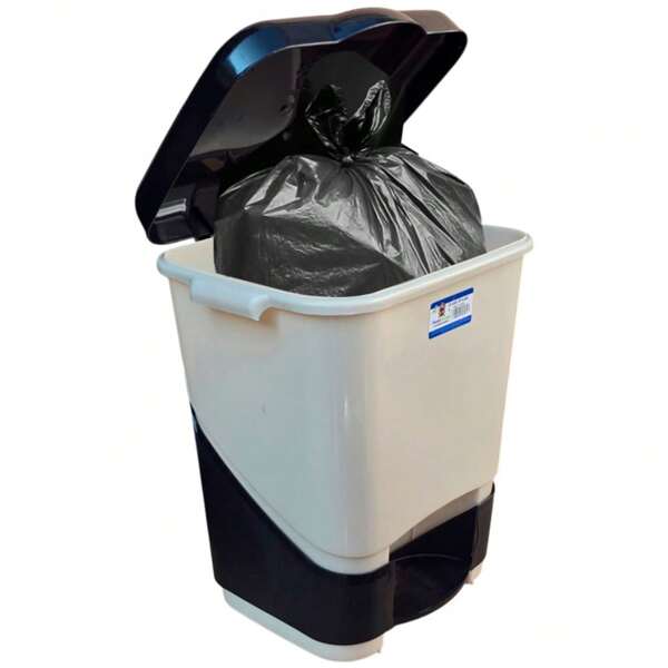 Bote de Basura Con Pedal Para Exterior e Interior Cesto Papelero 20 L tapa automática acero inoxidable resistente agua fácil limpieza hogar oficina