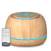 1 300ml USB Portable Mini Aromatic Ultrasonic Essential Oil Diffuser With Humidification Function. The Wood Grain Aromatherapy Machine Has Automatic Shut-Off Function Without Water, Timing Function, And 7-Color Ambient Light. It Comes With A Remote Control And Is Suitable For Homes, Rooms, And Offices. - USB - View 13