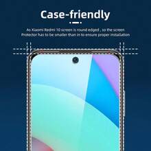 3 piezas de vidrio templado HD compatible con LG  K41S, protección de pantalla de borde a borde, esenciales para protección de pantalla de teléfono para uso diario, oficina y hogar, accesorios de teléfono a prueba de agua, a prueba de golpes, resistente a caídas, resistente a arañazos y antihuellas dactilares con cobertura completa - Multicolor - Ver 10