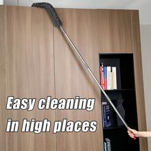 Bộ 2 cây lau nhà và chổi phủi bụi bằng vải nhung, thích hợp cho phòng khách, phòng ngủ, nhà bếp, v.v. Cây lau nhà phẳng xoay 360 độ, chổi phủi bụi có thể uốn cong. Đầu lau có thể tháo rời, sử dụng khô và ướt, làm sạch gạch, sàn nhà, cửa sổ, đồ gia dụng, dụng cụ vệ sinh - Nhiều màu - Xem 5