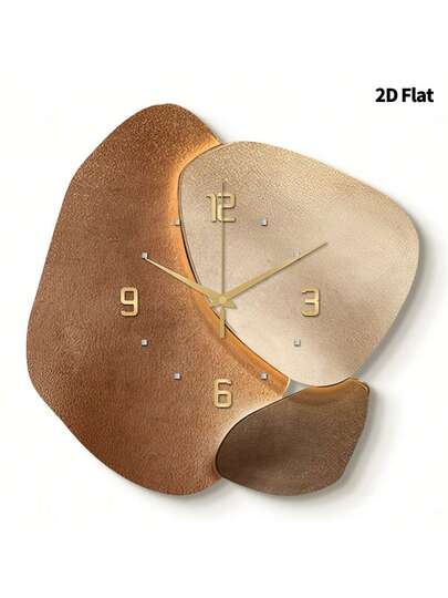 2D Flat 1pc Moderne Minimalist Home ation Wand Clock, Ultra Quiet Quartz Movement, No Ticking Sound, Painting Klok Living Room, Bedroom Office, able Horloge Room view 8