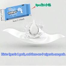 Highly Moisturizing Wet Wipes, Face & Hand Wet Wipes, Non-Woven Wet Tissue Paper, Small Portable Pack, Suitable For Students, Affordable Home Use