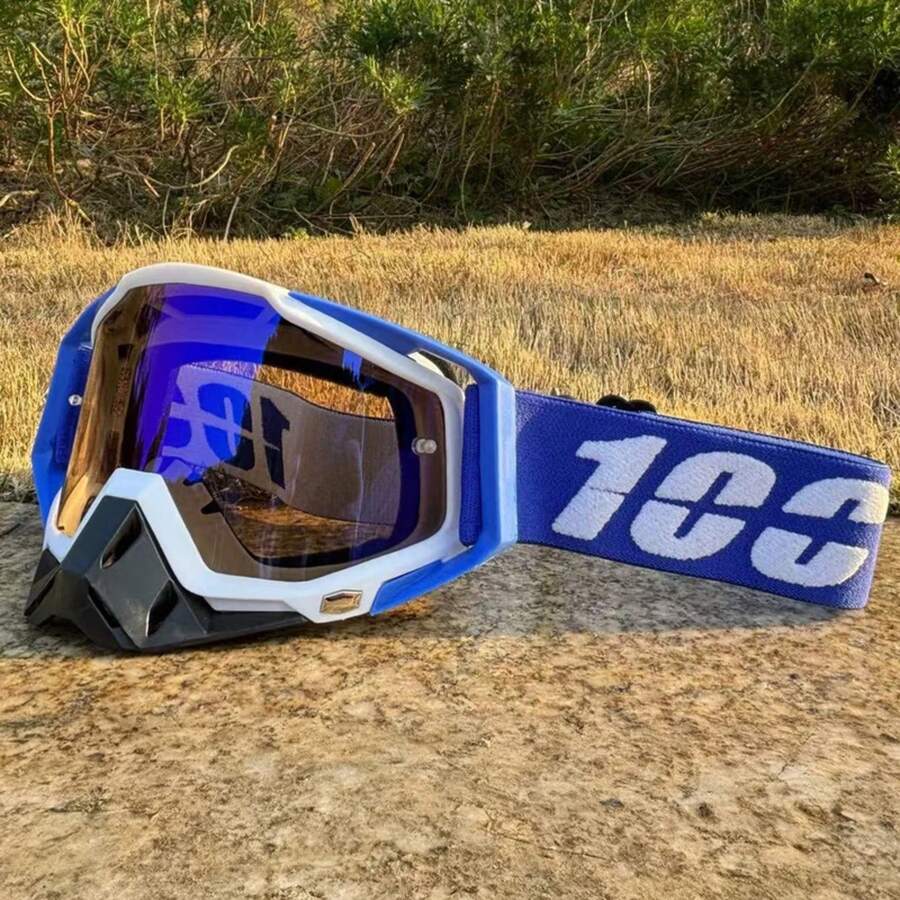 Hot 100 Motorcycle Glasses Goggles Motocross Goggles Helmet MX Moto Dirt Bike ATV Ski Outdoor Sports Glass Scooter Googles Mask - chỉ có kính bảo hộ - Xem 1