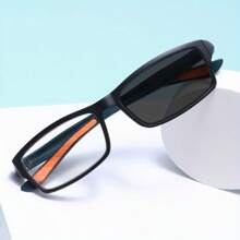 男女变色超轻运动老花镜 男女变色老花镜 方框变色阅读老花镜+1.0至+4.0 - 白色 - 查看 4