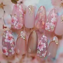 Flower Fake Nails-2