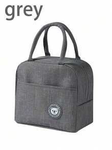 1 件熊图案午餐袋,可重复使用的隔热午餐袋适合女性/男性/成人,便携式保温午餐盒手提包,可重复使用的铝箔隔热冷藏袋,适合工作、野餐、户外午餐袋,铝箔隔热便携式午餐袋,防水便携式设计适合学校和办公室使用 - 保持食物新鲜美味,便当袋,手提袋,厨房野餐食品储存袋。 - 黑色 - 查看 19