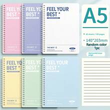 6pcs/Set Spiral Notebooks, 8.3" X 5.9" A5 Size, Thick Plastic Hardcover, 7mm College Ruled, 60-120 Pages, 6 Colors, Essential For Back To School, Suitable For Students, College Students, Office Workers - A5 Notepad - View 8