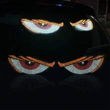 2pcs/Set LED Demon Eye Decorative Light USB Ambient Light 11 Modes Animated Eye Light High Brightness Neon Light Cool Atmosphere Lamp For Cars Trucks Off-Road Vehicles Glass Windows