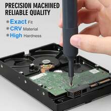 Juego de destornilladores de precisión 27 en 1, puntas magnéticas, estilo bolígrafo, Kit de herramientas de reparación Manual para gafas, reloj, PC, joyeros, portátil, B4ZP - 27 en 1 PLUS - Ver 4