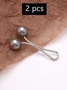 2/4 Peças Conjunto de Broches e Alfinetes em Liga Metálica em Formato de U - Alfinetes de Segurança Metálicos Multiuso para Lenços, Calças, Golas e Punhos - Sem Eletrodeposição, Destacável, Design Sem Costura, Acessórios de Halloween, Dia dos Professores