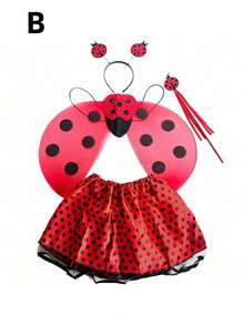 1 Bộ phụ kiện trang phục bọ rùa đáng yêu, bao gồm cánh, băng đô và đũa phép, thích hợp cho lễ hội Halloween, tiệc LARP, đạo cụ chụp ảnh cho ngày lễ, sinh nhật, tụ họp, tiệc tùng, cosplay - Nhiều màu - Xem 8