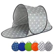 Beach Tent - UV Protection Sunshade, Lightweight And Durable, Suitable For Outdoor Adventures - 30 Seconds Quick Setup - Family Beach Essential - Holiday Camping Gear - Backyard Shade - Sports Event Shade - Emergency Sun Protection - Multicolor - View 3