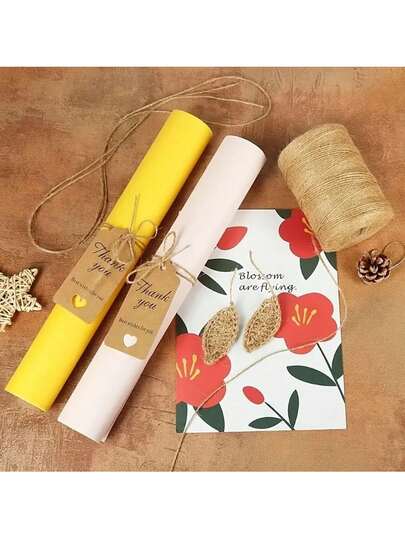 1pc Heavy Duty Jute Twine, Thick Craft Cord, 3-Strand Jute Rope Spool, Suitable For Gardening, Gift Wrapping, Art Decor, Wedding Decoration, Handmade, Rustic Home Decor, Craft Material, Decorative Knots, DIY Supplies