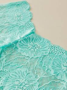 4 条装中腰性感女式加大码内裤女式透气蕾丝平角内裤