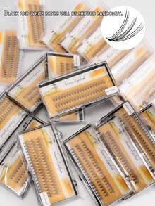 60簇单根睫毛簇 10D 6~15mm 自然妆效单根假睫毛 纤细持久睫毛延长 适合派对 睫毛自然簇 黑白盒随机发货。睫毛簇，睫毛簇，单根睫毛，睫毛，假睫毛 - C - 查看 2