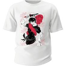 Basic Cotton T-Shirt Manga Toji Fushiguro - 白色 - 查看 1