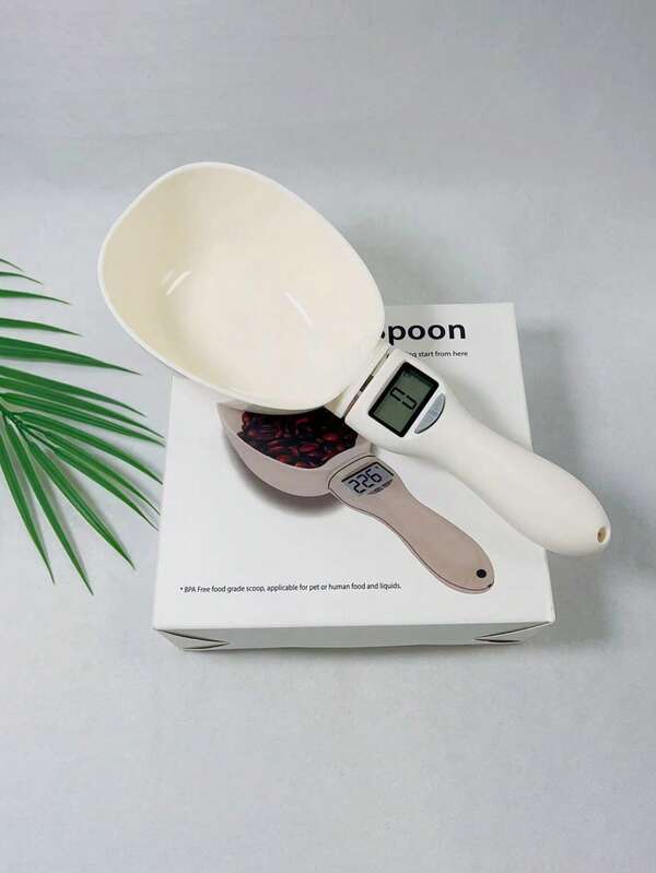 Pet Food Measuring Scoop Electronic Dog Cat Food Measuring Cup Digital Spoon Scale Kitchen Food Scale With LED Display