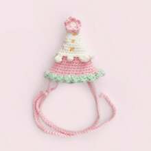 1 pezzo Carino orsetto di peluche con cappello da compleanno, bavaglino e accessori, bambola orsetto, regalo di compleanno per bambini, regalo per ragazze, migliori amici