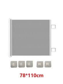 Retractable Pet Gate [Upgraded Anti-Climb Version], Universal For Cats & Dogs, Stair Barrier, Portable Foldable Safety Gate