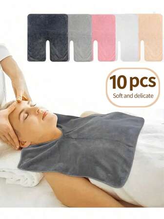 1/3/5/7/10 PCS U Shape Towel Esthetician Salon Spa Massage Facial Care Neck Cosmetic Towels Reusable Warmer Microfiber Neck Towel,19.69*15.75inch(50*40cm)