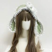 1pc/Set Women's Colorful Butterfly Decor & Wide Lace Headband Hair Accessories, Suitable For Daily Wear And Cosplay, Cute Style, Made Of Polyester And Spandex Halloween Valentine's Day