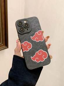 1pc Cartoon Pattern Shockproof Protective Phone Case Compatible With Apple IPhone 16 Pro Max, Black Angel Eye Letter Soft Shell, Compatible With IPhone 11 12 13 14 PLUS As Gift, 15 Matte Finish - 黑色 - 查看 5